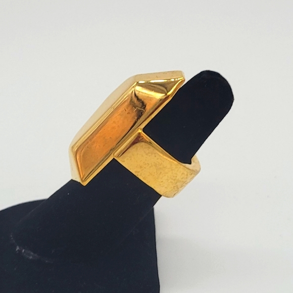 Vita Fede "Attura Ring"  24K Gold-Plated NEW - Picture 3 of 4